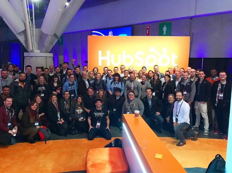 At a HubSpot community event